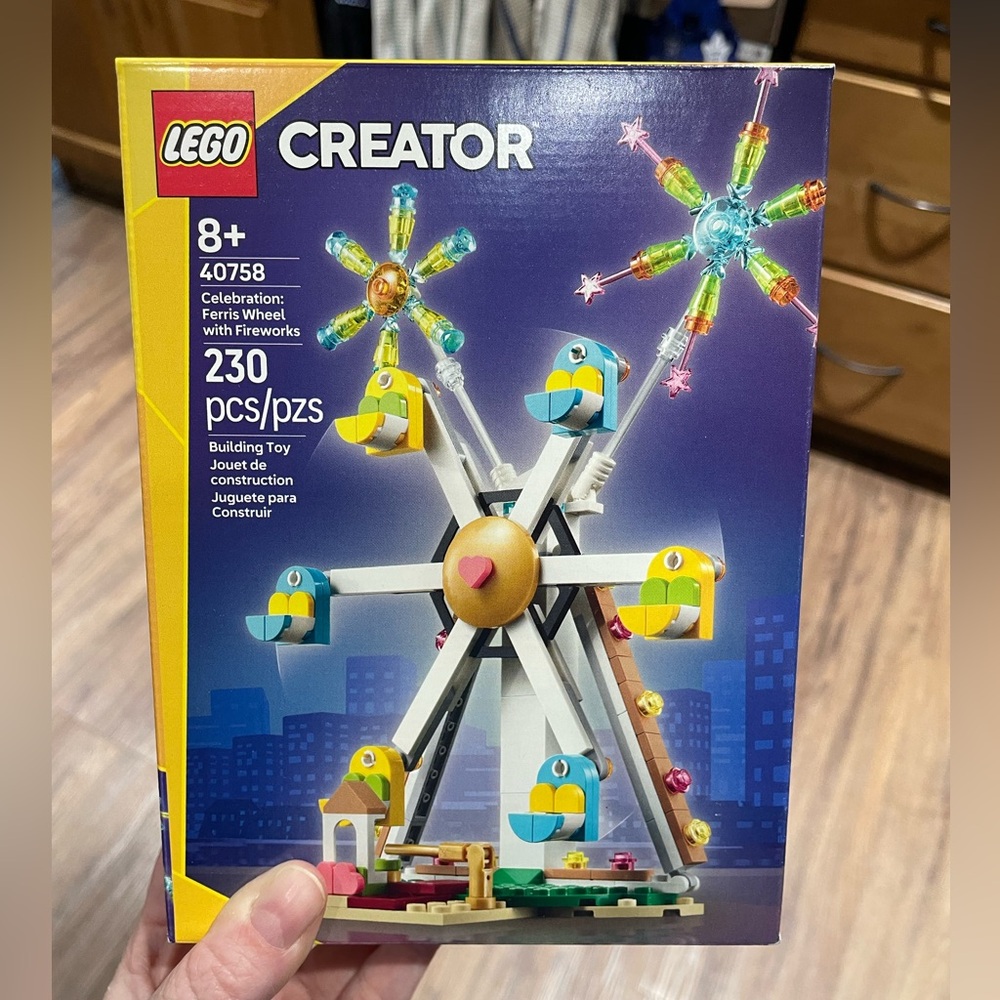 Lego Celebration Ferris wheel with fireworks